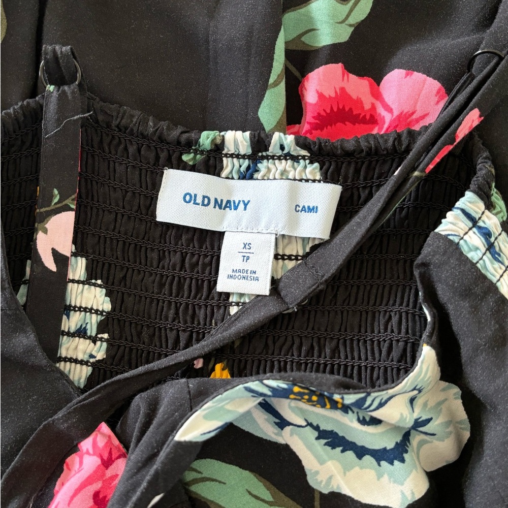 Old Navy maxi cami dress florals XS NWOT - Picture 5 of 7
